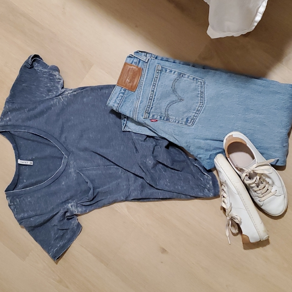 Z Supply Orion Blue The Pocket T Shirt